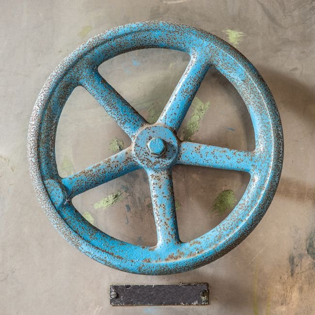 Helical gear being ground